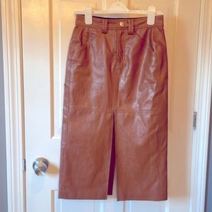 A.L.C. faux leather skirt